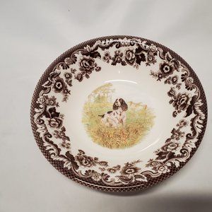 Spode Woodland 8" Salad Bowl - Springer Spaniel